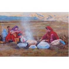 Naseeb Khan, 20 x 30 Inch, Oil on Canvas, Landscape Painting, AC-NSBK-018 Naseeb Khan, 20 x 30 Inch, Oil on Canvas, Landscape Painting, AC-NSBK-018